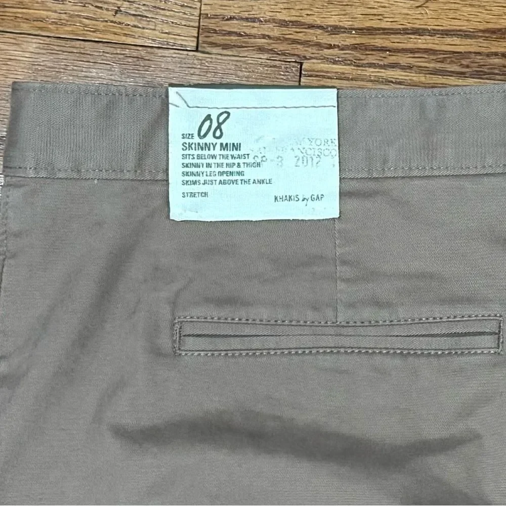 GAP Khaki Skinny Chino Pants Size 8 NWT Workwear Office Casual - Picture 4 of 7